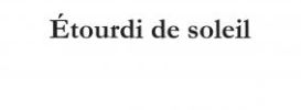 Étourdi de soleil