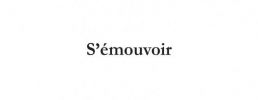 S'émouvoir